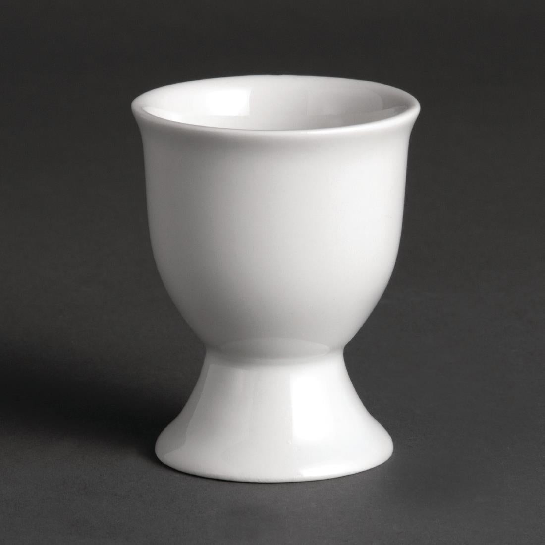 Olympia Whiteware Egg Cups 68mm (Pack of 12) - U814 Cups and Mugs Olympia