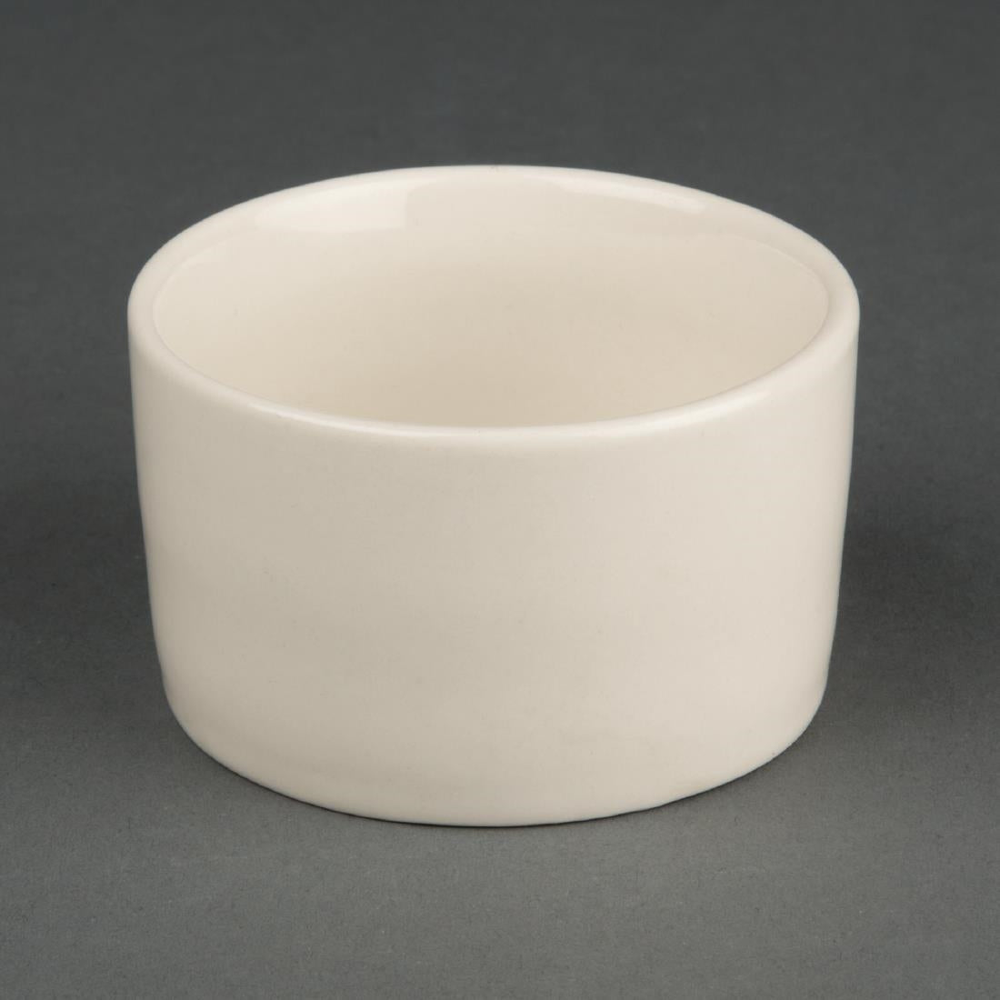 Olympia Ivory Contemporary Ramekins 70mm (Pack of 12) - U849 Olympia Crockery Olympia
