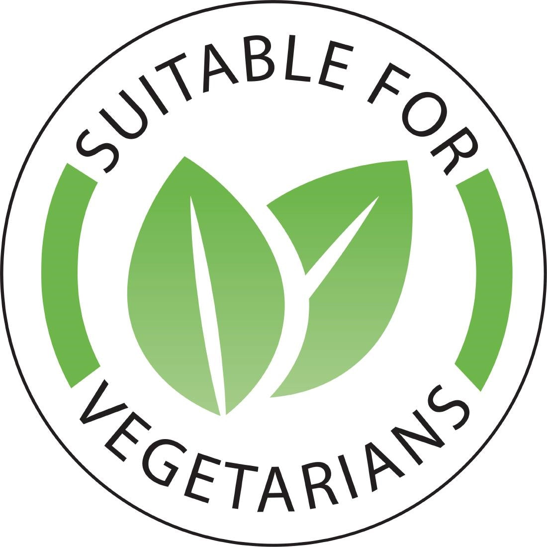 Hygiplas Vegetarian Labels (Pack of 1000) - U913 Hygiplas