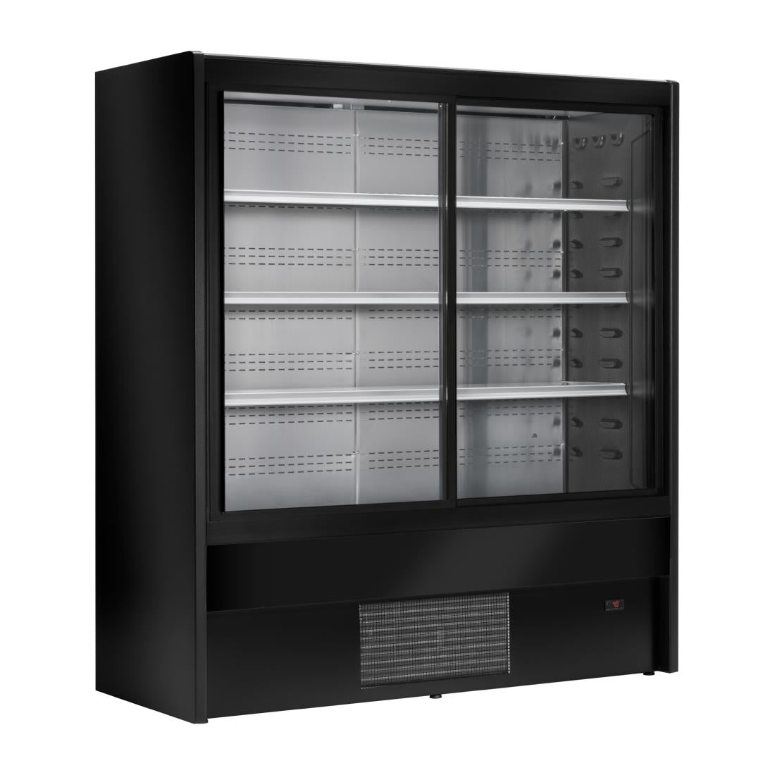 Zoin Cervinho Multideck Display Black with Sliding Doors 1000mm - UA054-100 Refrigerated Merchandisers Zoin