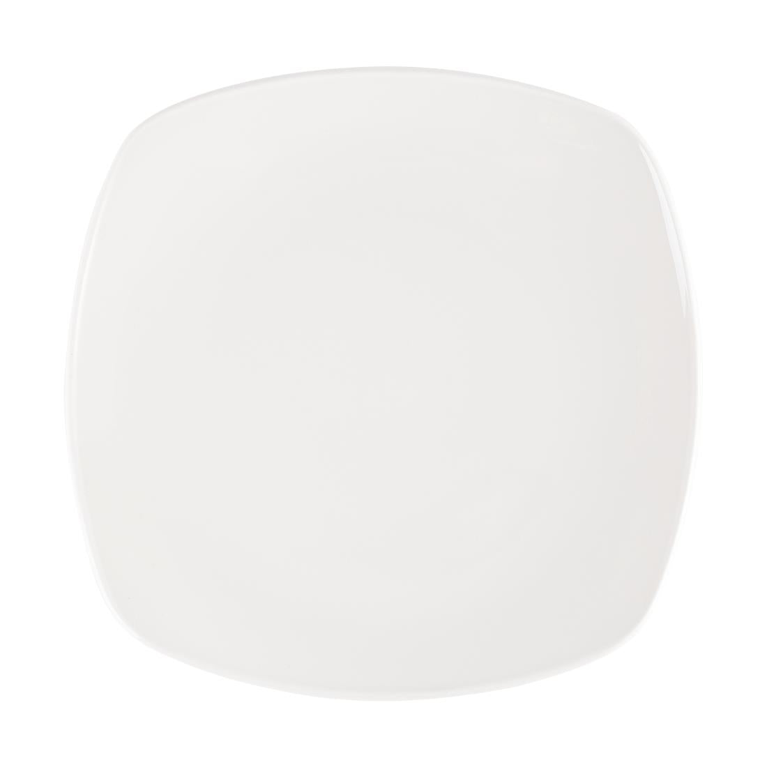 Churchill Plain Whiteware X Squared Plates 252mm (Pack of 12) - W889 Plates Churchill