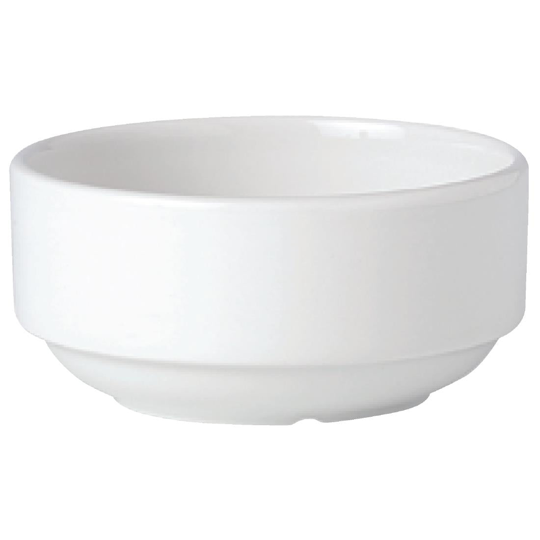 Steelite Simplicity White Stacking Soup Cups 285ml (Pack of 36) - V0018 Cups and Mugs Steelite