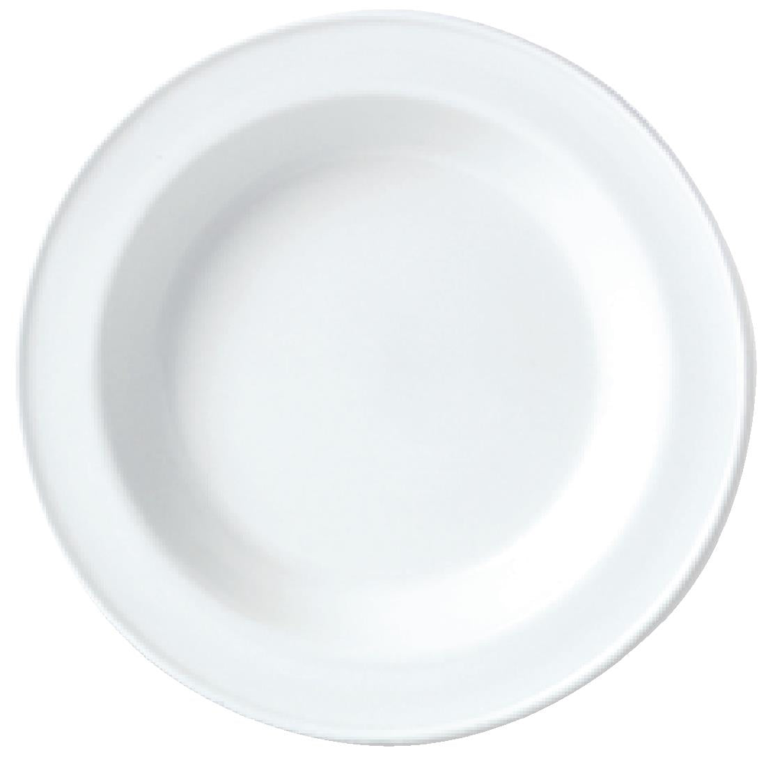 Steelite Simplicity White Soup Plates 215mm (Pack of 24) - V0089 Plates Steelite