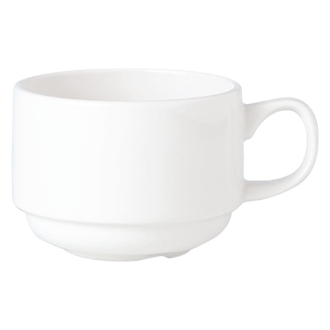 Steelite Simplicity White Stacking Slimline Cups 170ml (Pack of 36) - V0101 Cups and Mugs Steelite