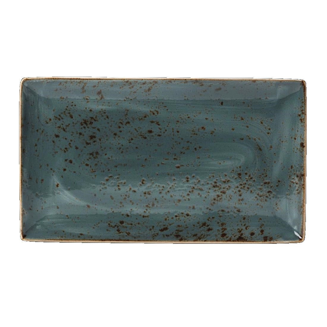 Steelite Craft Blue Rectangular Platters 330x 190mm (Pack of 6) - V011 Steelite Performance Steelite