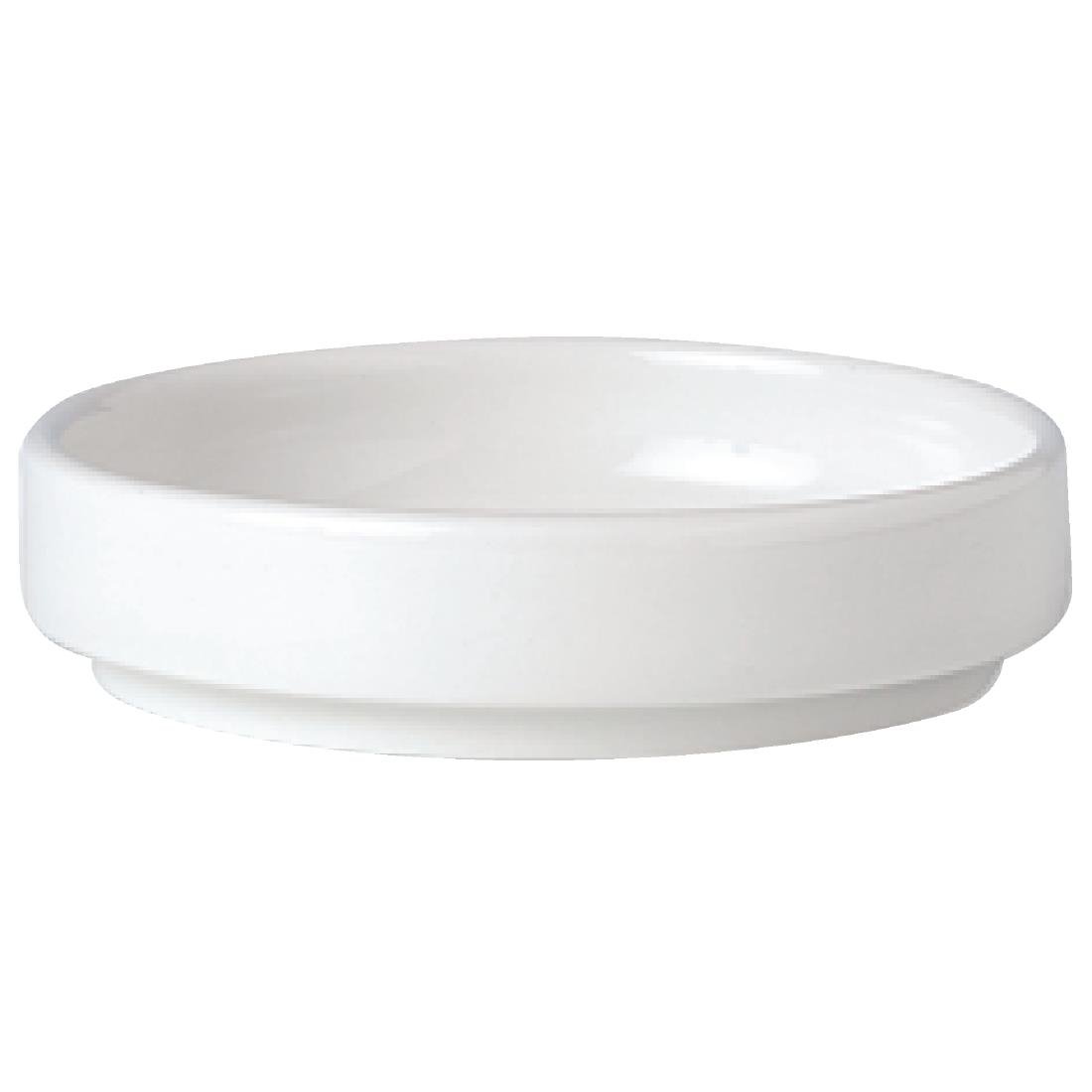 Steelite Simplicity White Stacking Ashtrays 102mm (Pack of 12) - V0217 Steelite Performance Steelite