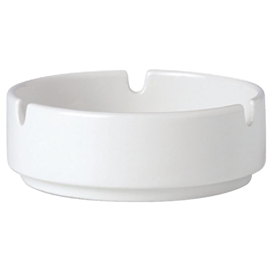Steelite Simplicity White Stacking Ashtrays 102.5mm (Pack of 12) - V0223 Steelite