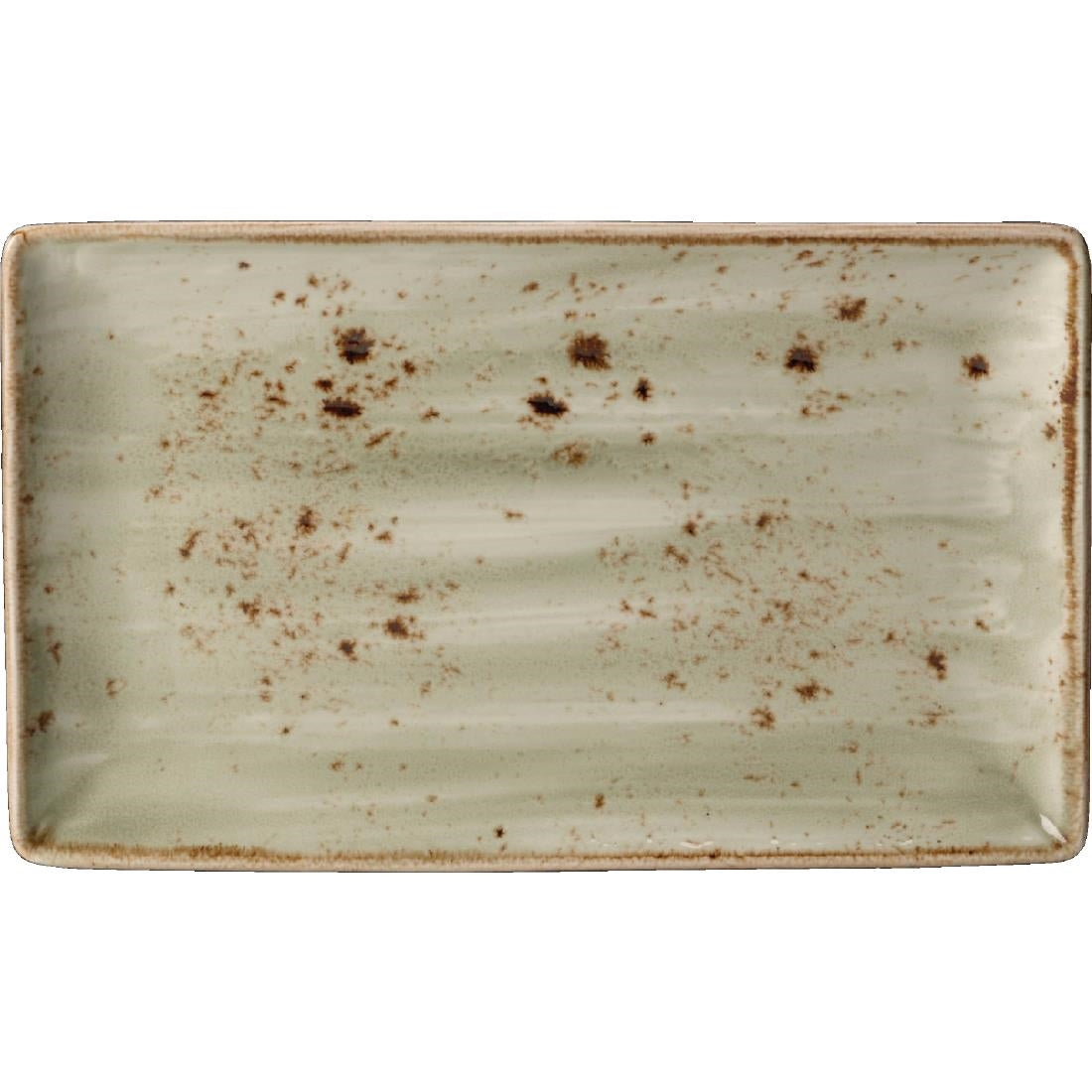 Steelite Craft Green Rectangular Platters 270x 167mm (Pack of 6) - V053 Steelite Performance Steelite