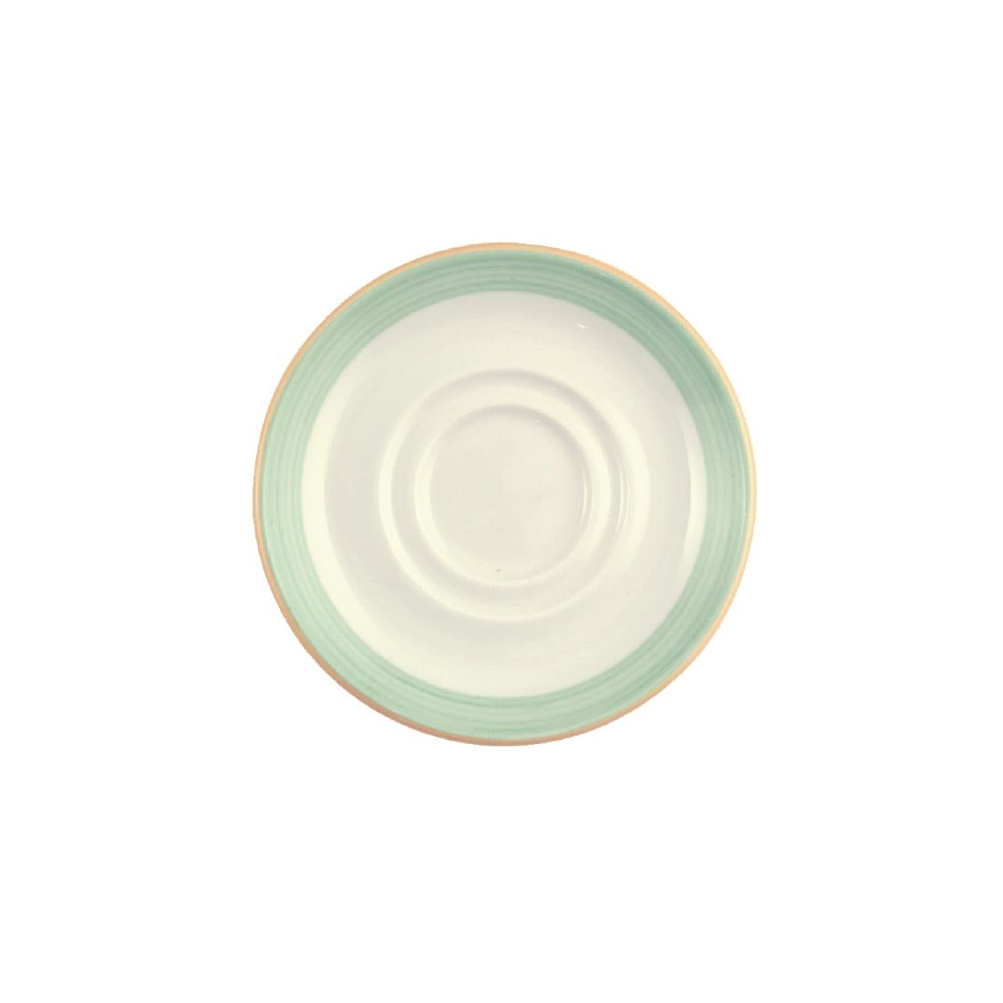 Steelite Rio Green Low Cup Saucers 165mm (Pack of 36) - V2885 Cups and Mugs Steelite
