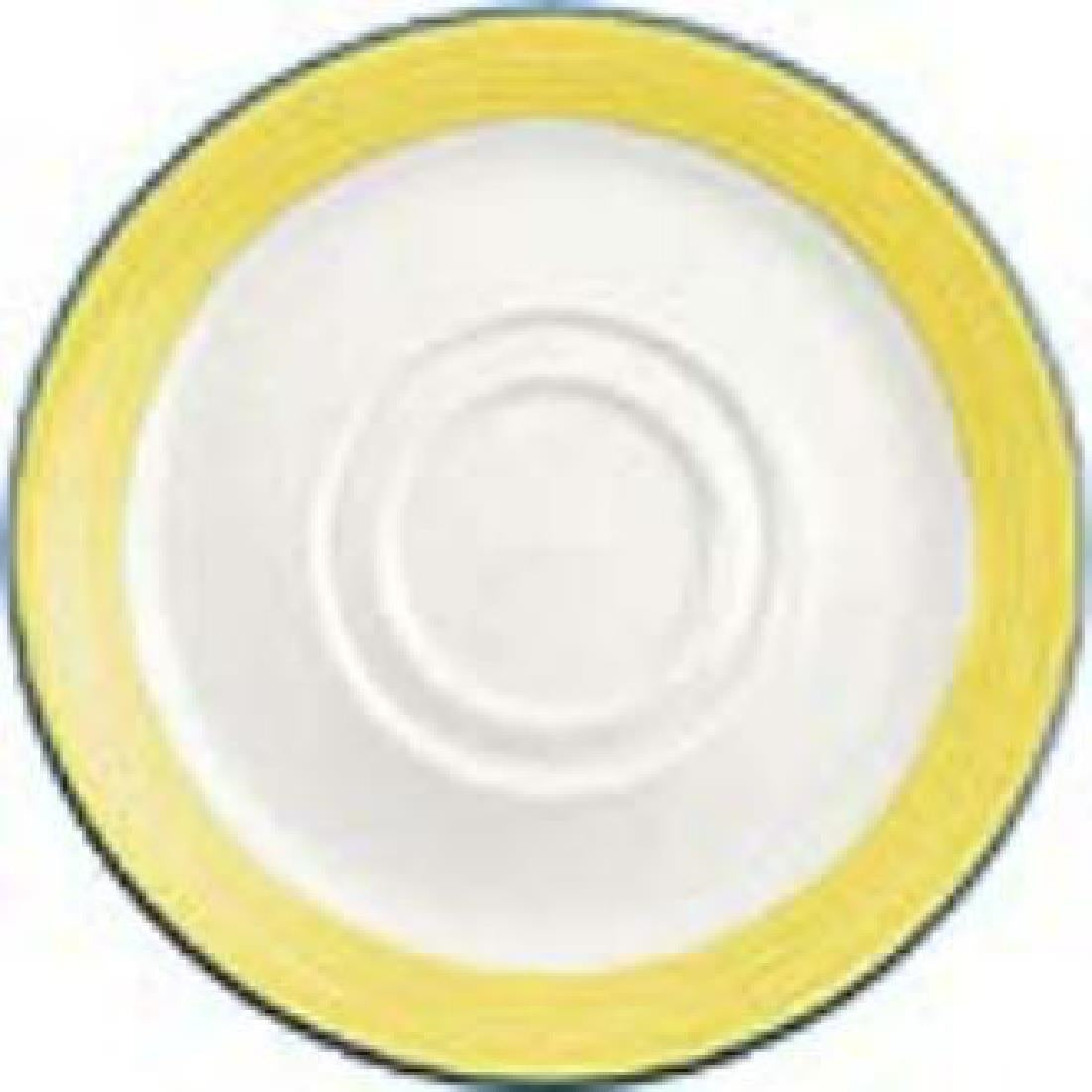 Steelite Rio Yellow Saucers 145mm (Pack of 36) - V2953 Steelite Performance Steelite