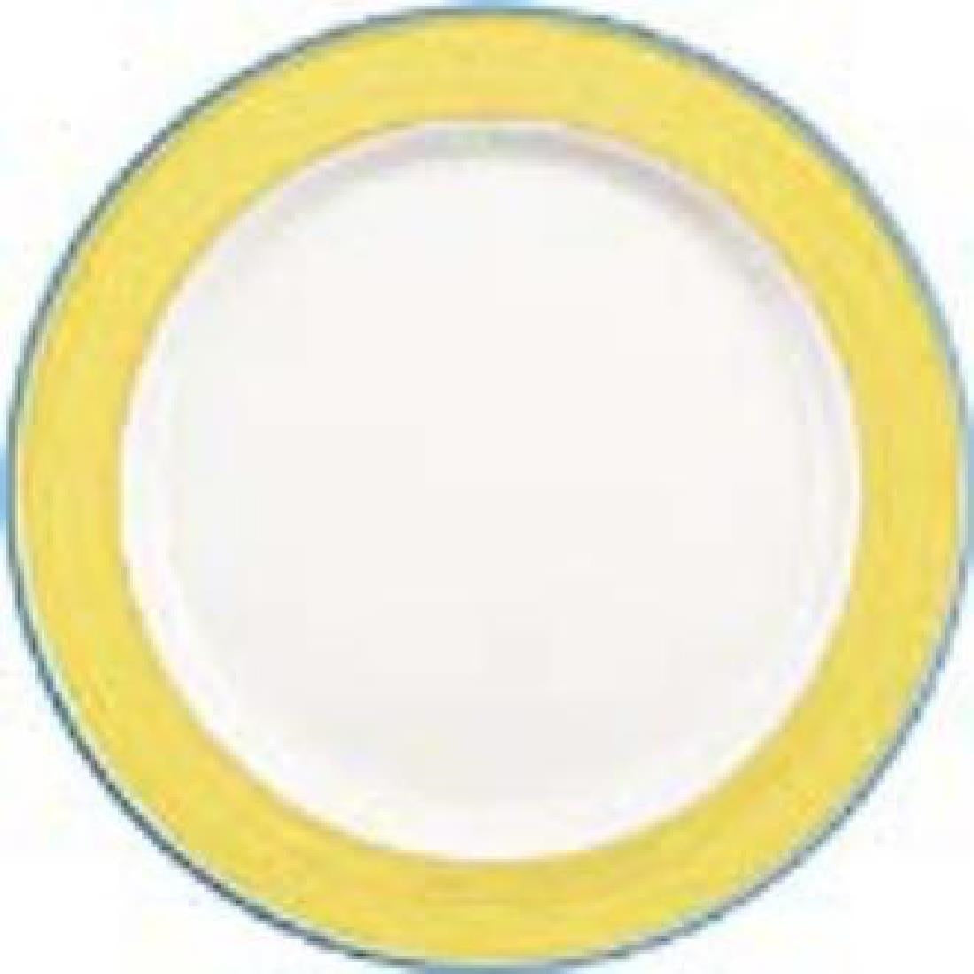 Steelite Rio Yellow Service Chop Plates 300mm (Pack of 12) - V2977 Plates Steelite