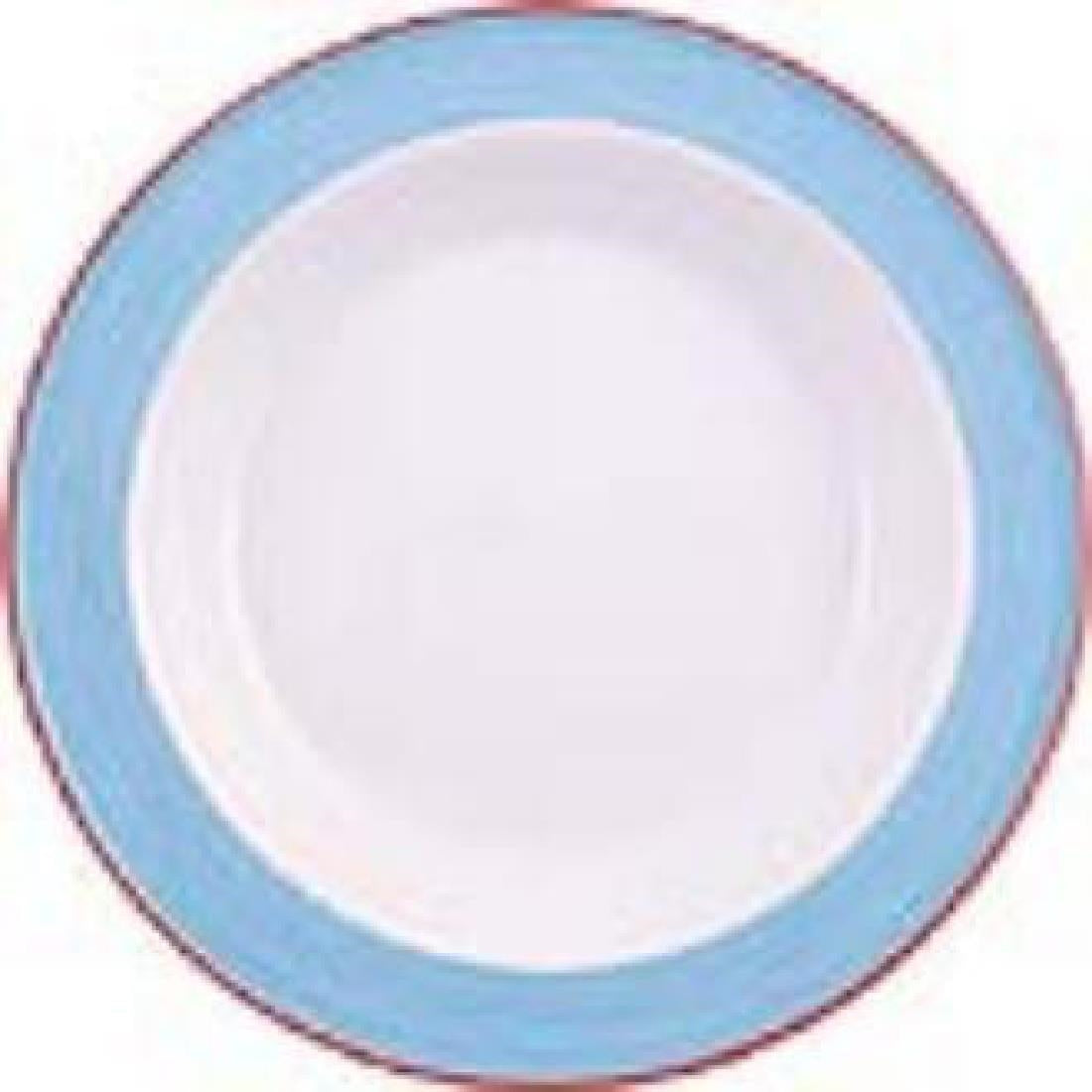 Steelite Rio Blue Soup Plates 215mm (Pack of 24) - V3067 Plates Steelite