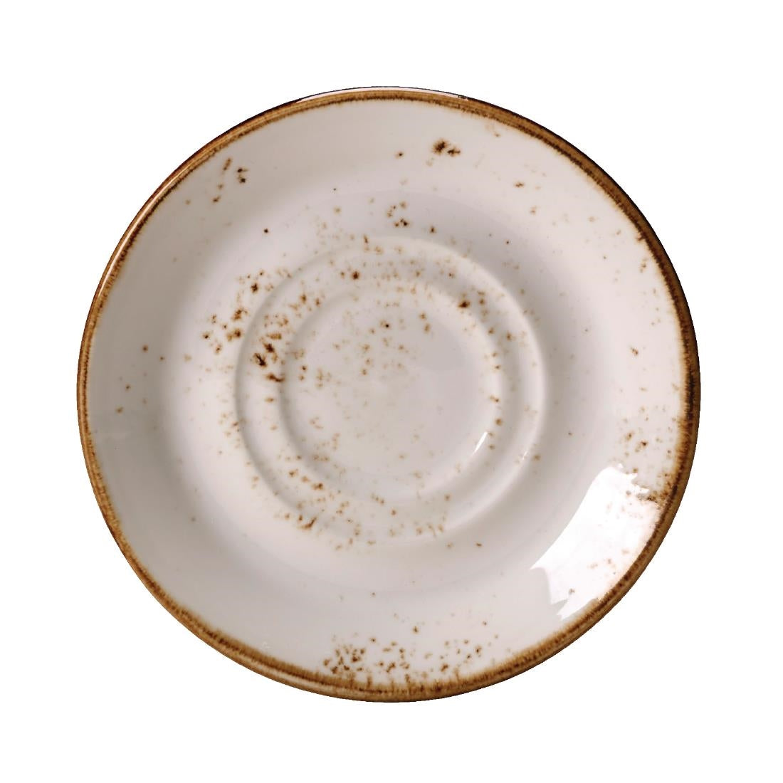 Steelite Craft White Stand and Saucer Double Well Large (Pack of 36) - V535 Steelite Performance Steelite