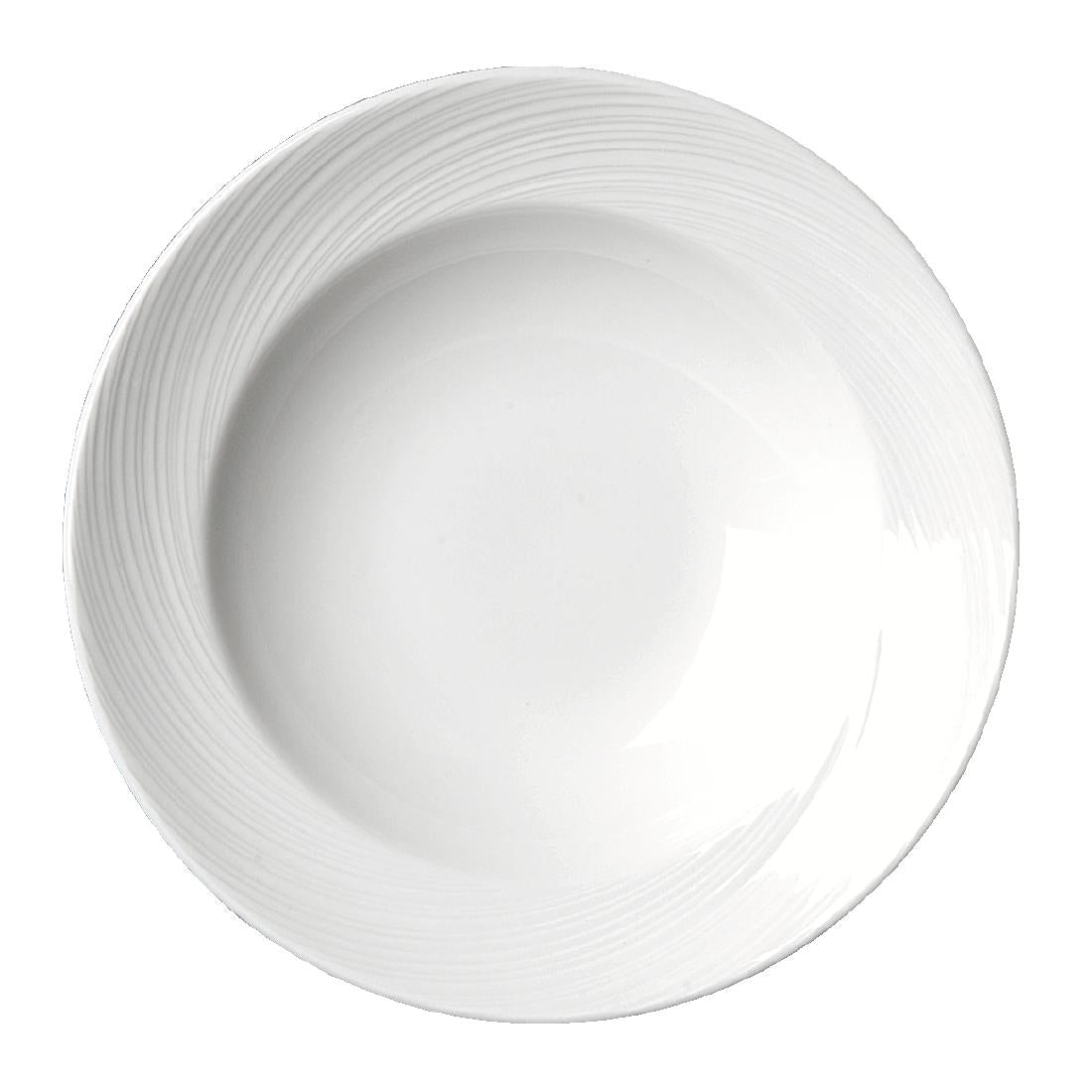 Steelite Spyro Rimmed Soup Bowls 242mm (Pack of 24) - V6455 Bowls Steelite