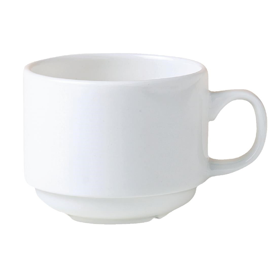 Steelite Monaco White Stacking Cups 212ml (Pack of 36) - V6883 Cups and Mugs Steelite