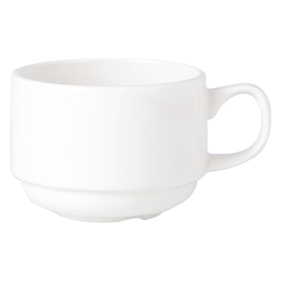 Steelite Simplicity White Stacking Espresso Cups 100ml (Pack of 36) - V7658 Cups and Mugs Steelite