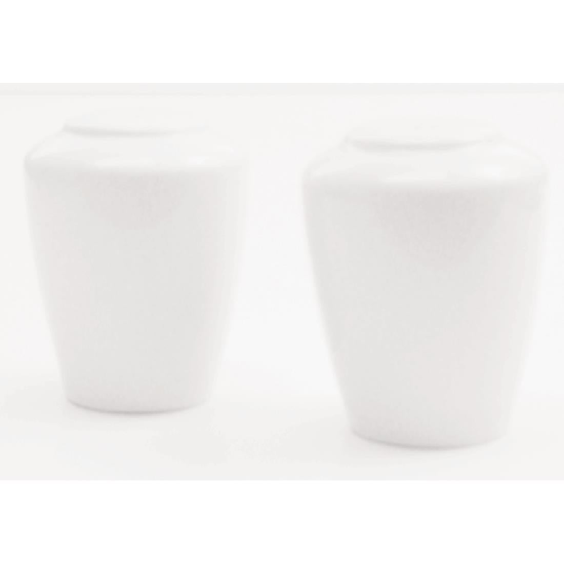 Steelite Simplicity White Harmony Pepper Shakers (Pack of 12) - V9502 Steelite Performance Steelite