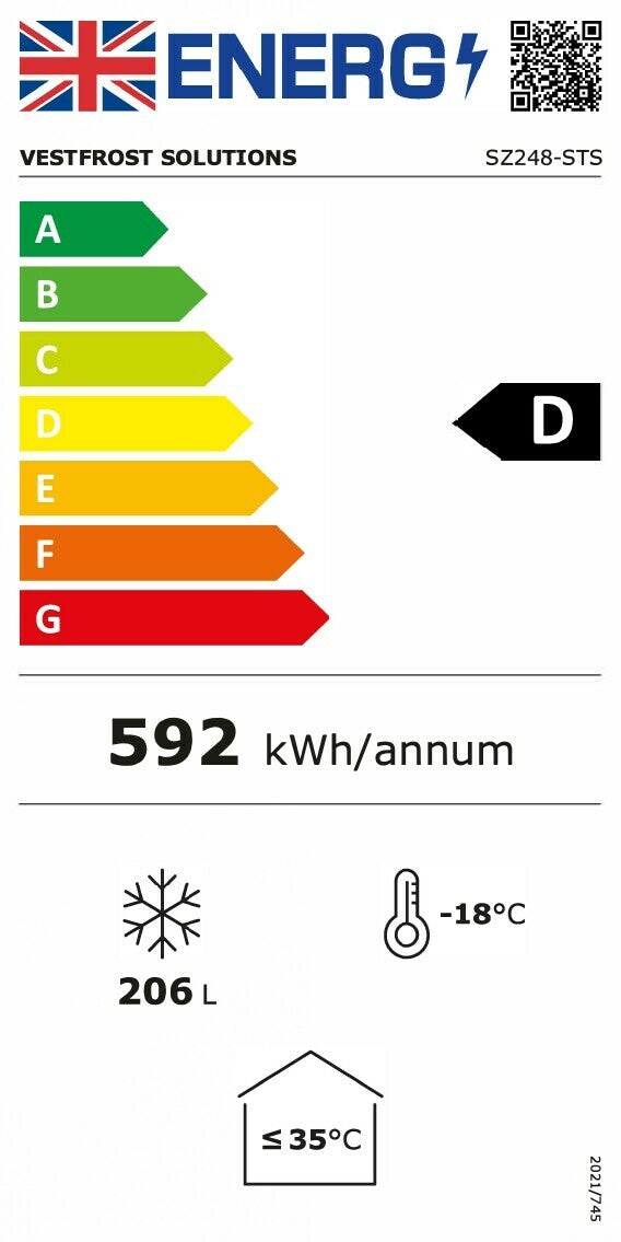 Vestfrost Stainless Steel Commercial Chest Freezer 256 Litres | SZ248-STS Chest Freezers Vestfrost