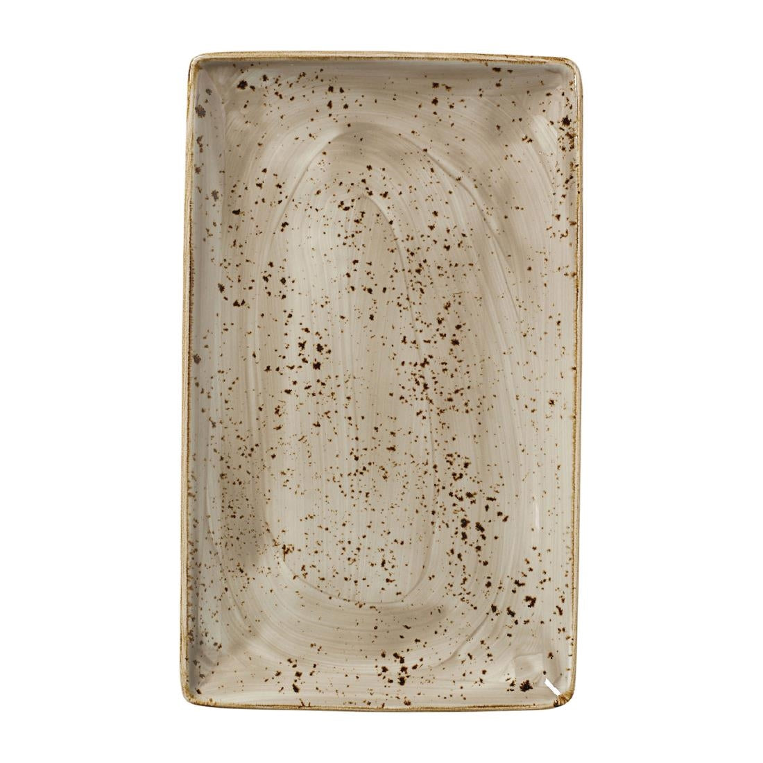 Steelite Craft Porcini Rectangular Plates 168 x 270mm (Pack of 6) - VV1021 Plates Steelite