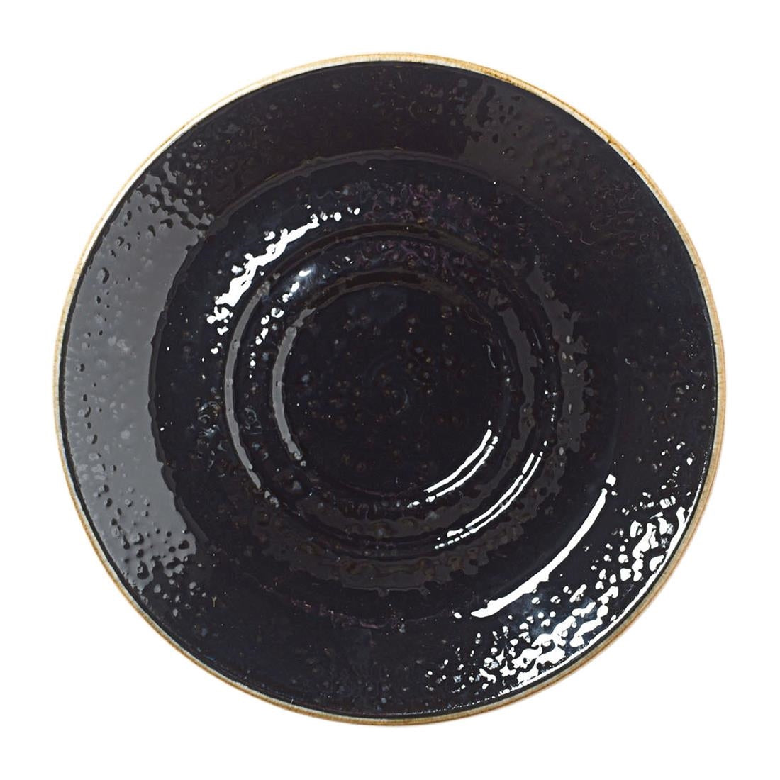 Steelite Craft Liquorice Saucers Large Double-Well 145mm (Pack of 36) - VV1035 Steelite Performance Steelite