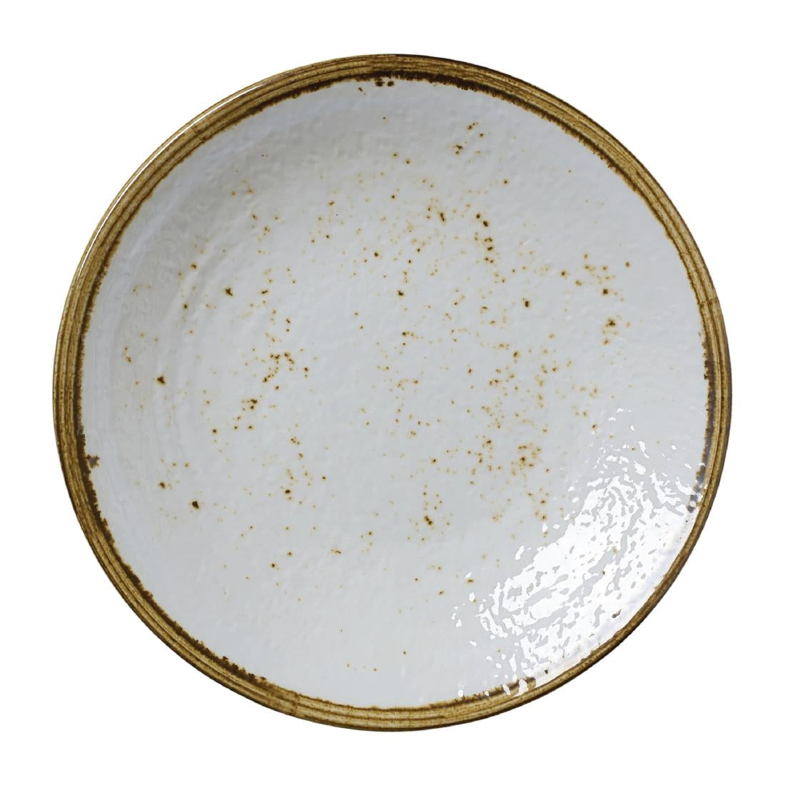 Steelite Craft Melamine Coupe Plates White 254mm (Pack of 6) - VV1076 Plates Steelite