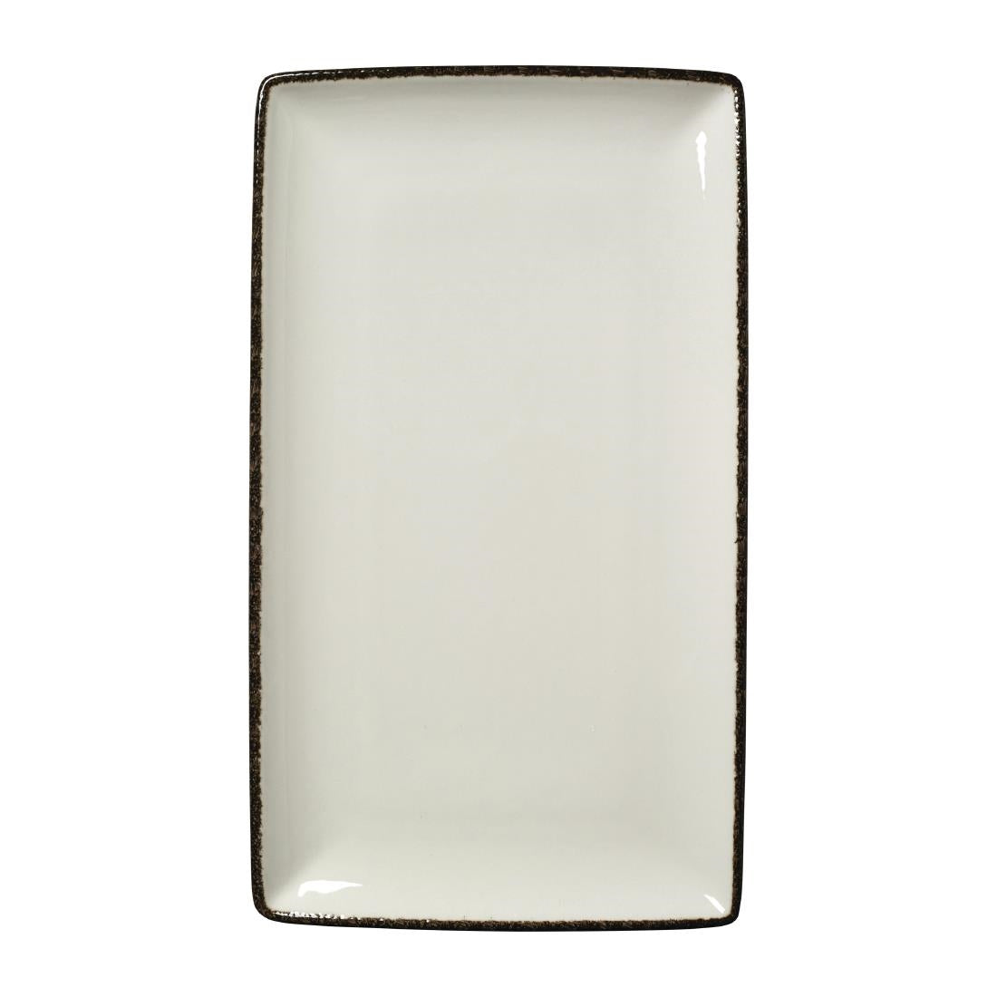 Steelite Charcoal Dapple Rectangle Three Plates 330 x 190mm (Pack of 6) - VV1330 Plates Steelite