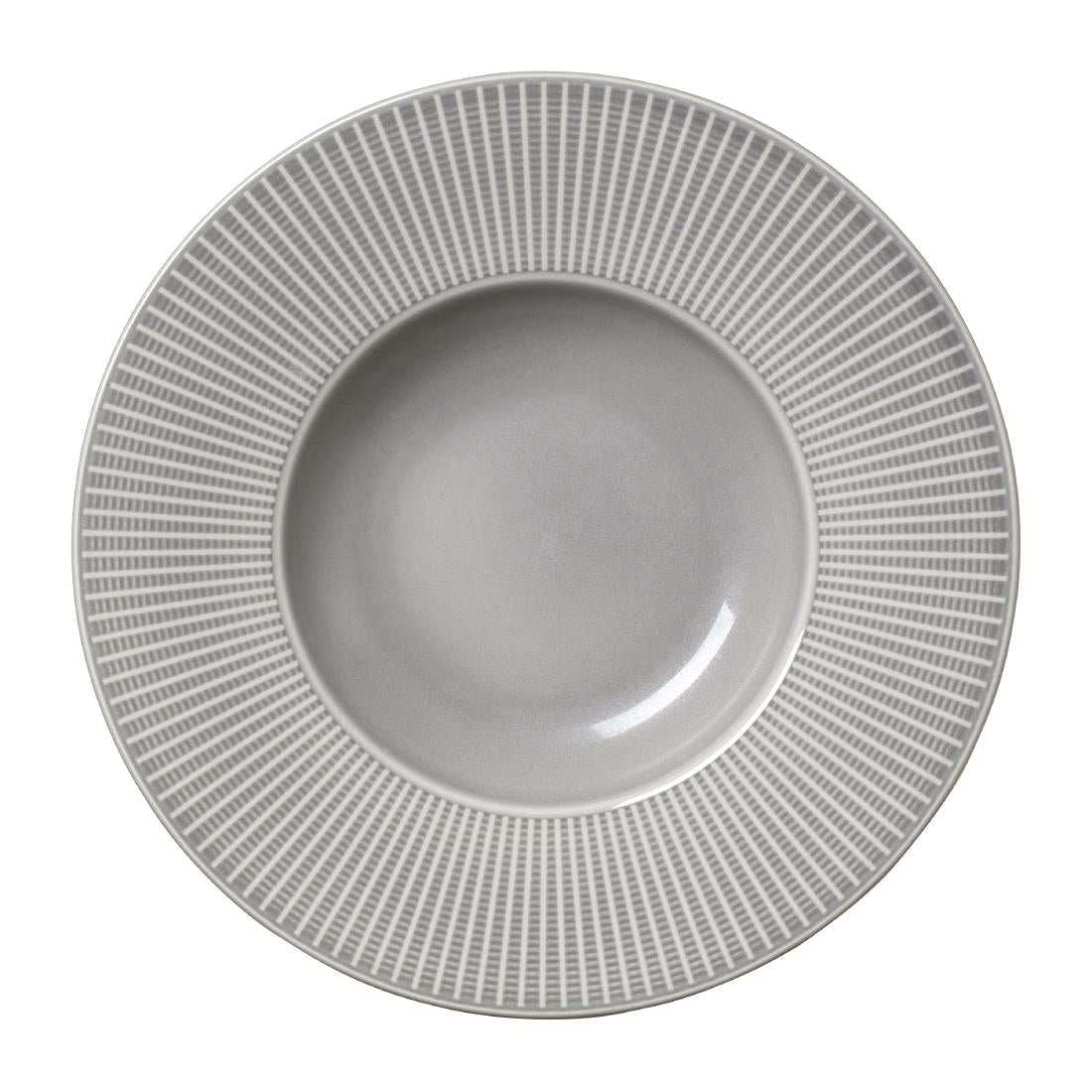 Steelite Willow Mist Gourmet Deep Rimmed Bowls Grey 285mm (Pack of 6) - VV1799 Bowls Steelite