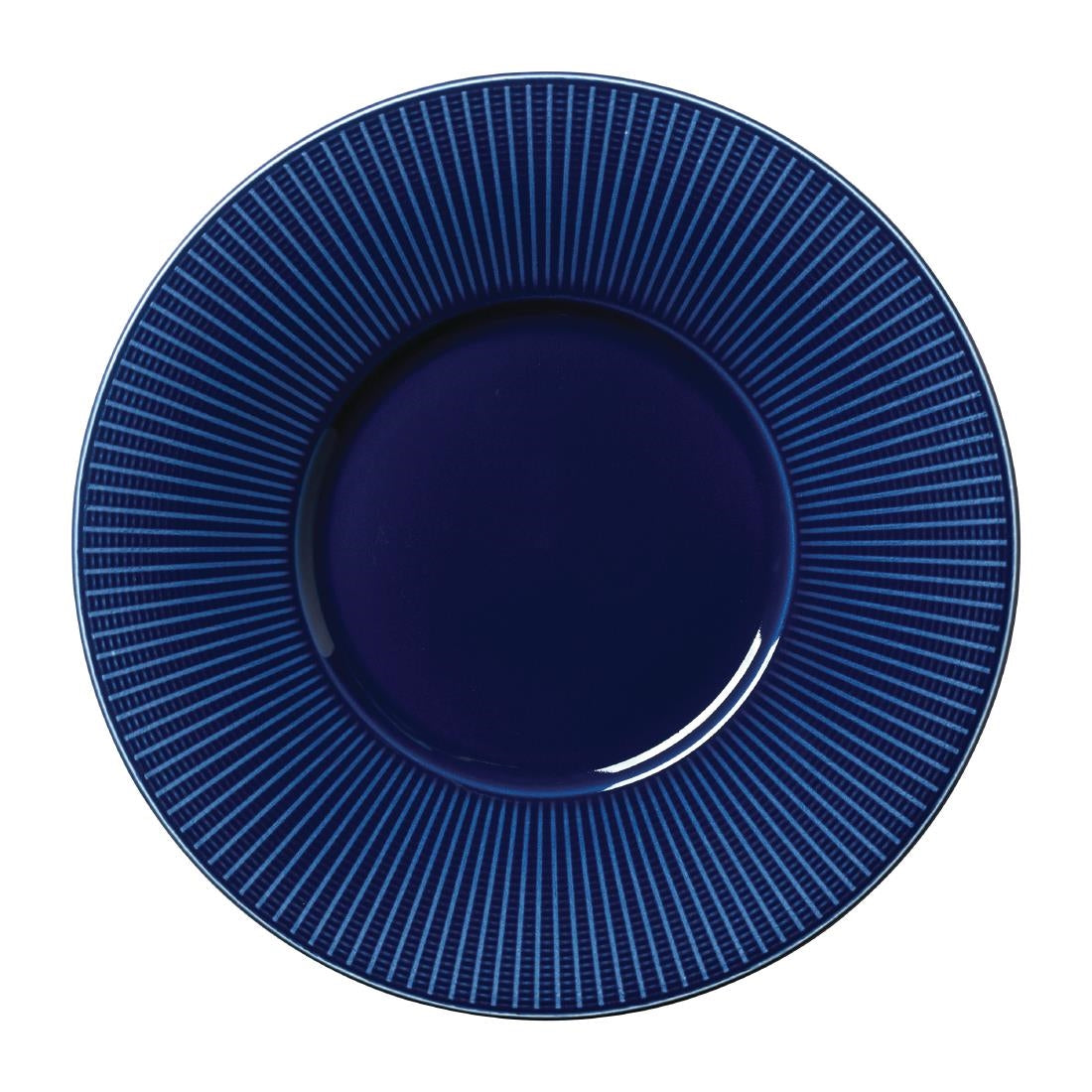 Steelite Willow Azure Gourmet Plates Medium Well Blue 285mm (Pack of 6) - VV1802 Plates Steelite