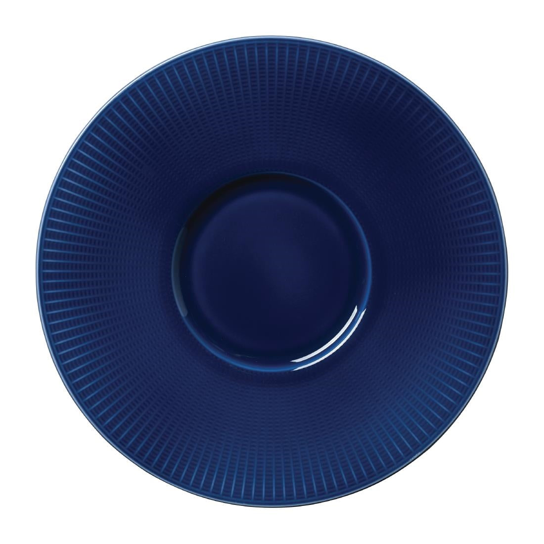 Steelite Willow Azure Gourmet Plates Small Well Blue 285mm (Pack of 6) - VV1803 Plates Steelite