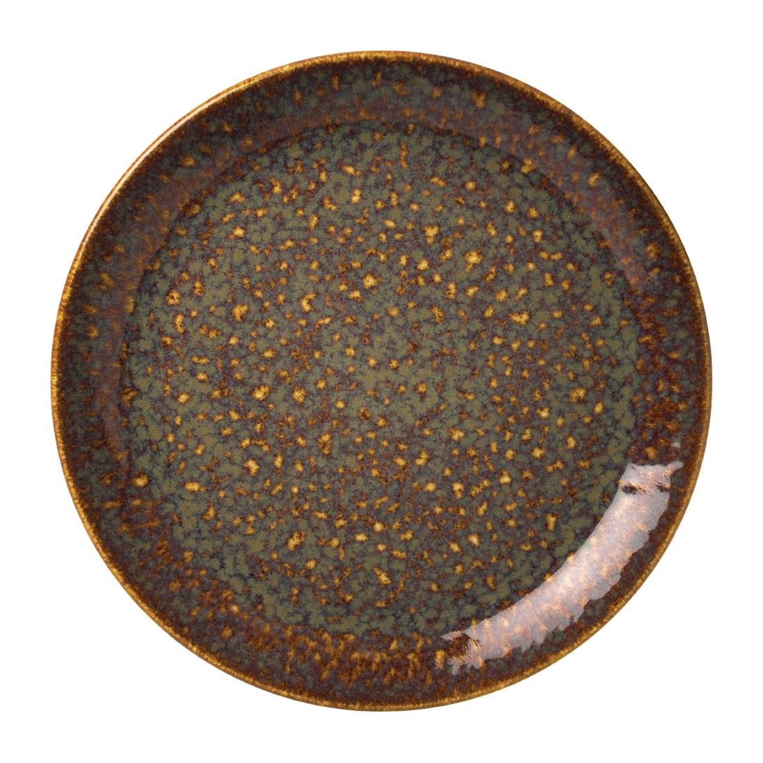 Steelite Vesuvius Coupe Plates Amber 300mm (Pack of 12) - VV1832 Plates Steelite