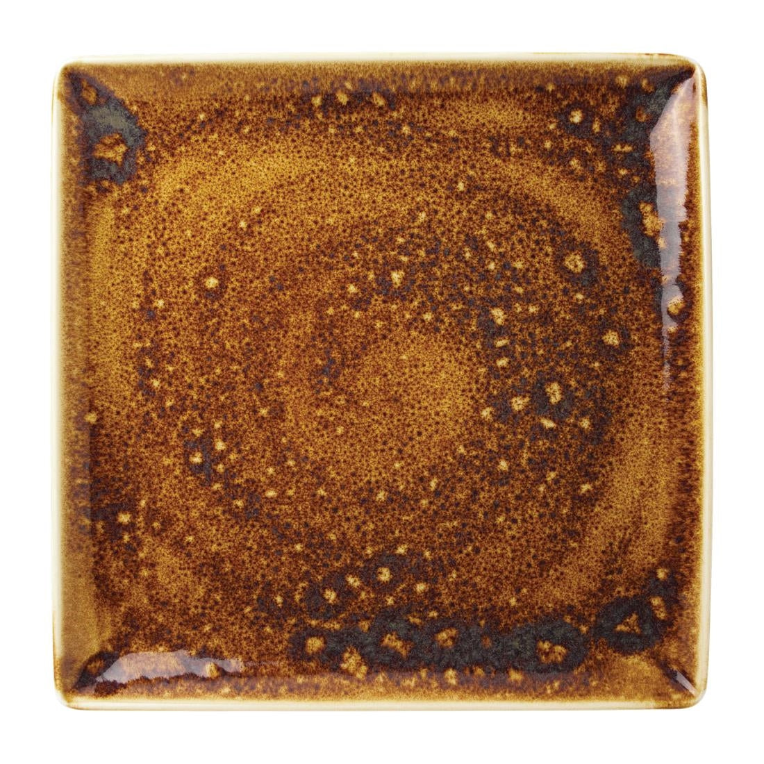Steelite Vesuvius Square One Amber 270 x 270mm (Pack of 12) - VV1842 Steelite Performance Steelite