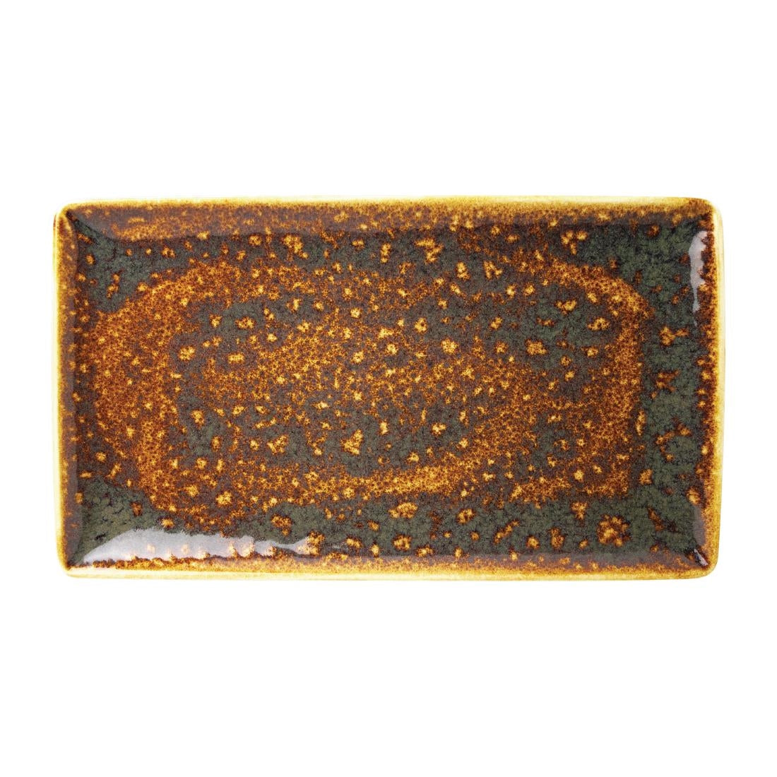 Steelite Vesuvius Rectangle Three Amber 330 x 190mm (Pack of 12) - VV1843 Steelite Performance Steelite