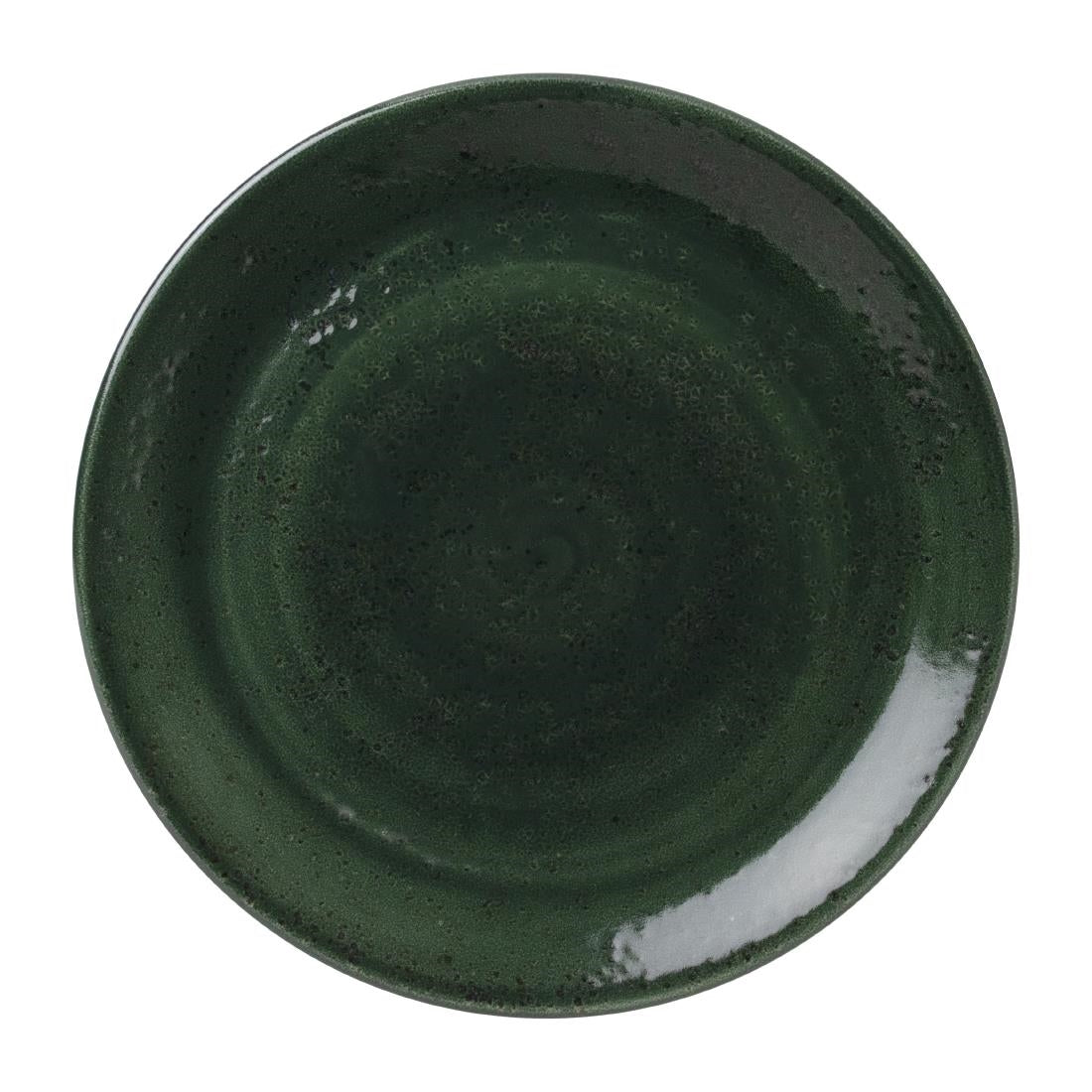 Steelite Vesuvius Coupe Plates Burnt Emerald 300mm (Pack of 12) - VV1848 Plates Steelite