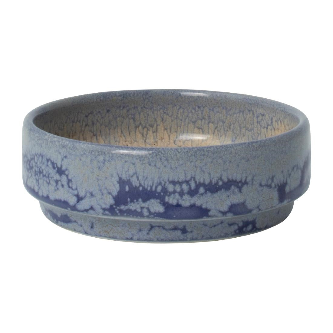 Steelite Aurora Revolution Bluestone Round Stacking Trays 75mm (Pack of 12) - VV2460 Steelite Performance Steelite