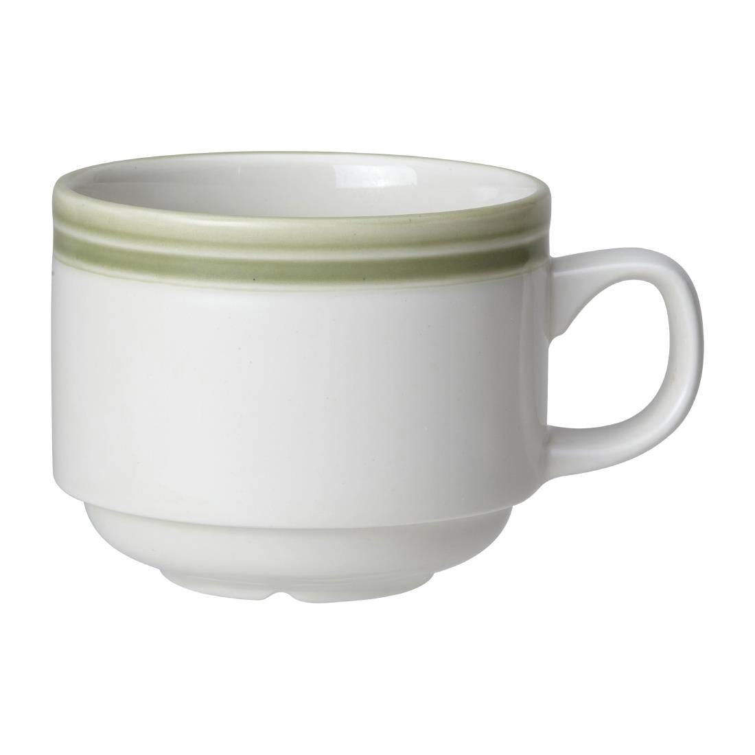 Steelite Bead Sage Stacking Cups 200ml (Pack of 12) - VV2659 Cups and Mugs Steelite