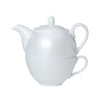William Edwards Spiro Teacup and Pot Sets White (Pack of 6) - VV3007 Cups and Mugs Steelite