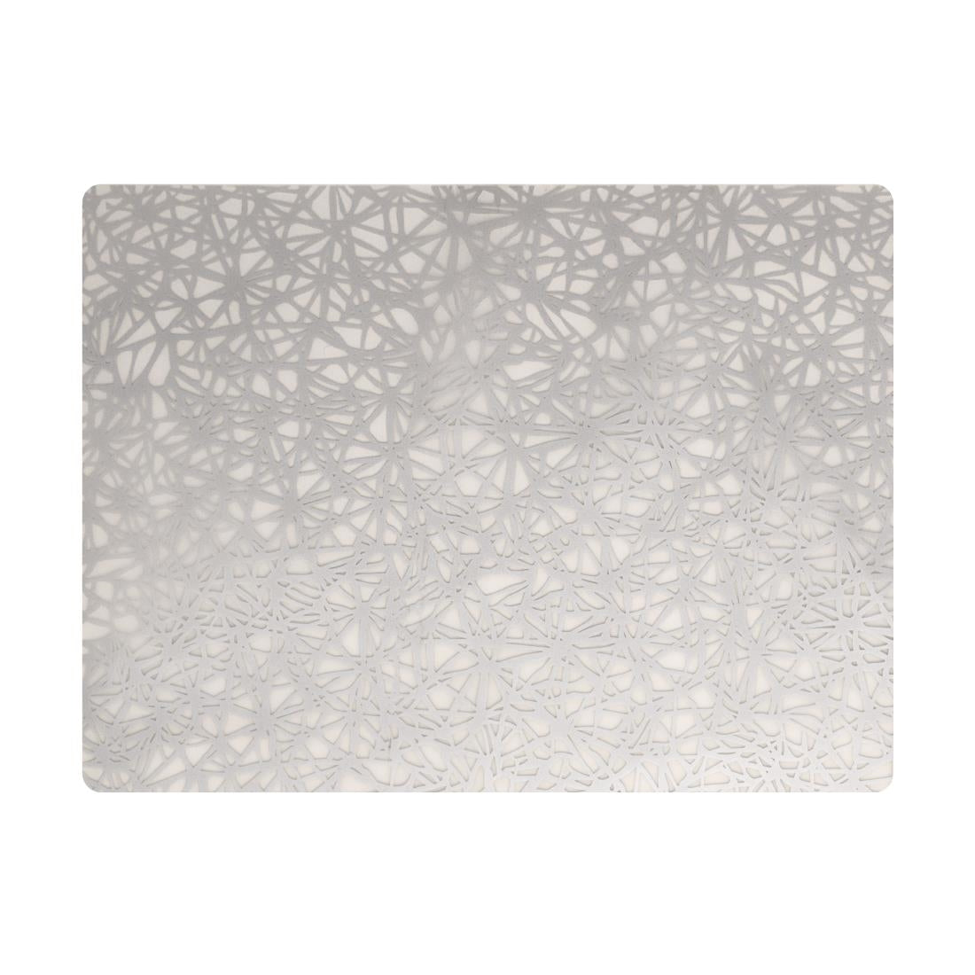 Steelite Modern Twist Silicone Placemat Silver Twine 305x406mm (Pack of 12) - VV3426 Steelite