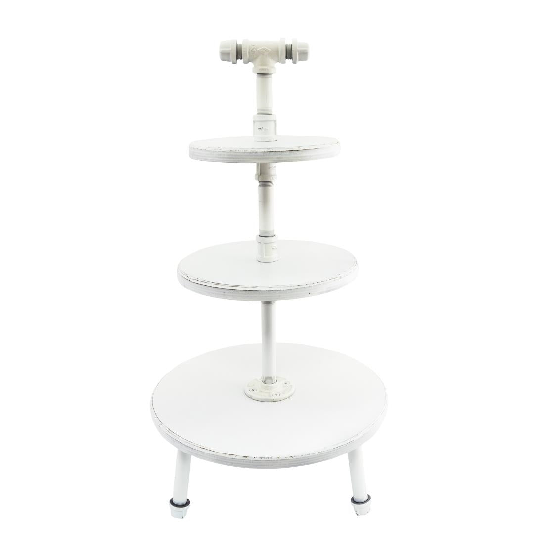 Steelite Aged White Pipe Stand 3-Tier 355x674mm - VV3458 Steelite