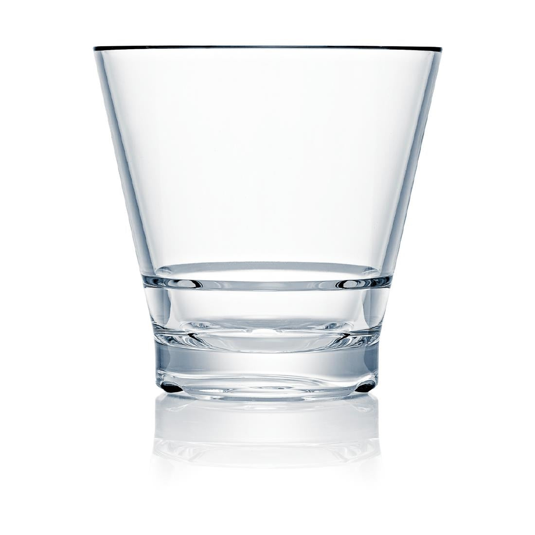 Steelite Capella Stack Clear Double Rocks 355ml (Box 12)(Direct) - VV3563 Plastic Drinkware Steelite