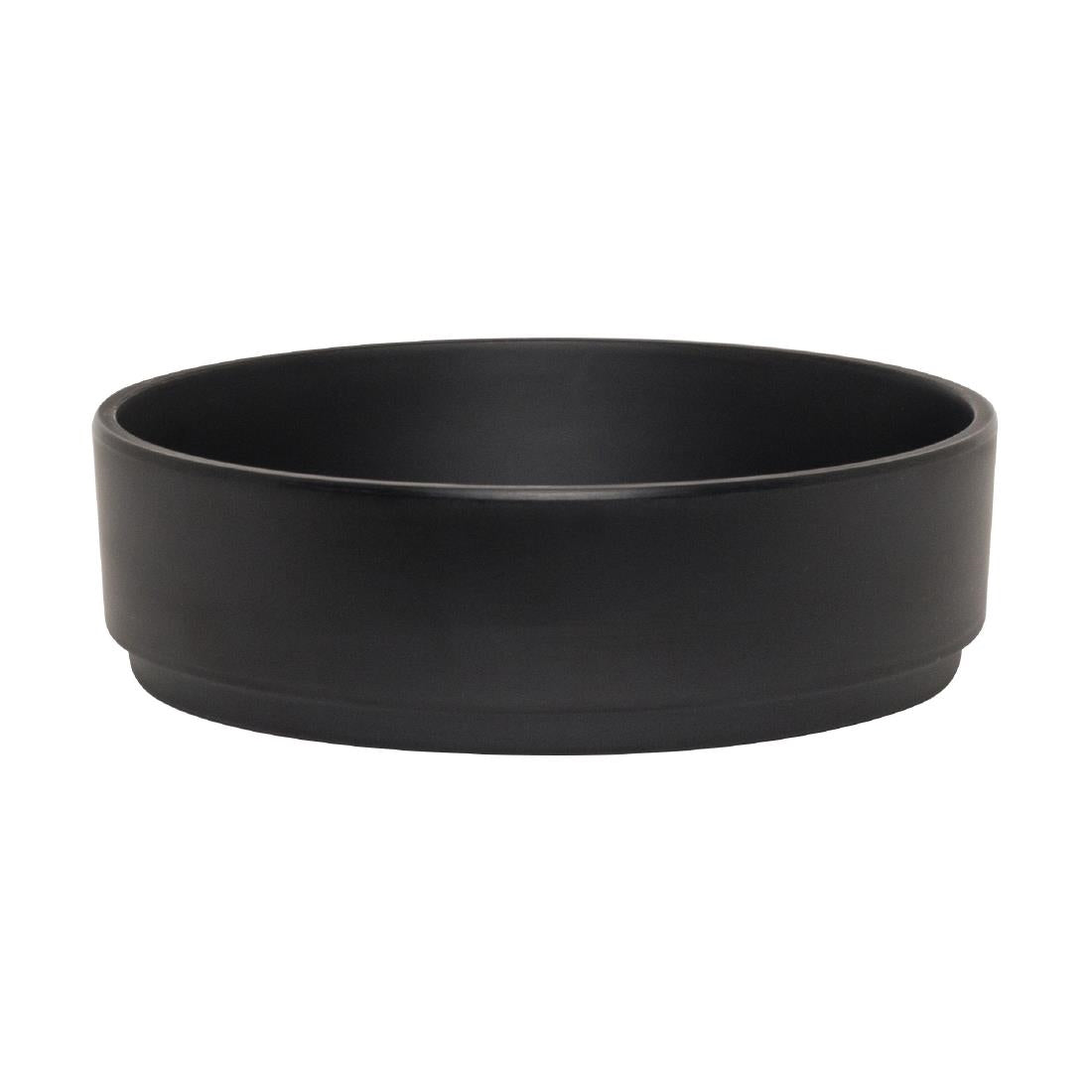 Steelite Cali Black Stack Bowl 159mm Dia 48mm H 590ml (Box 6)(Direct) - VV3577 Bowls Steelite