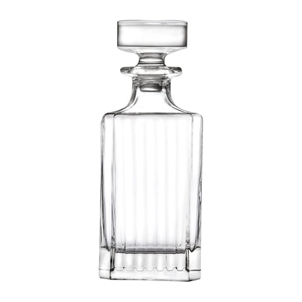 RCR Cristalleria Timeless Square Whisky Decanter 750ml (Pack of 4) - VV3855 Jugs, Pitchers, Decanters & Carafes RCR Cristalleria