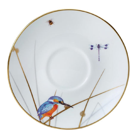 William Edwards Reed Tea for One Saucer Coupe 145mm Fits AND0411A (Pack of 12) - VV3929 William Edwards Fine Bone Chin Steelite