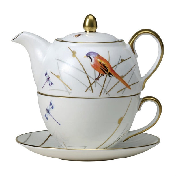 William Edwards Reed Tea for One Set Coupe (Pack of 6) - VV3934 William Edwards Fine Bone Chin Steelite