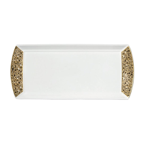 William Edwards Fizz L/S Rectangle Tray 340mm x 150mm (Pack of 12) - VV3950 William Edwards Fine Bone Chin Steelite