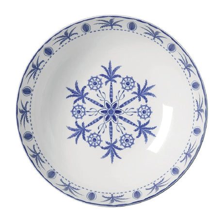 William Edwards Sultan's Garden Blue Large Bowl Coupe 230mm (Pack of 6) - VV3964 Bowls Steelite