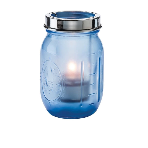 Hollowick Firefly Satin Dark Blue Glass Lamp with Cradle and Handle (Pack of 12) - VV4035 Hollowick