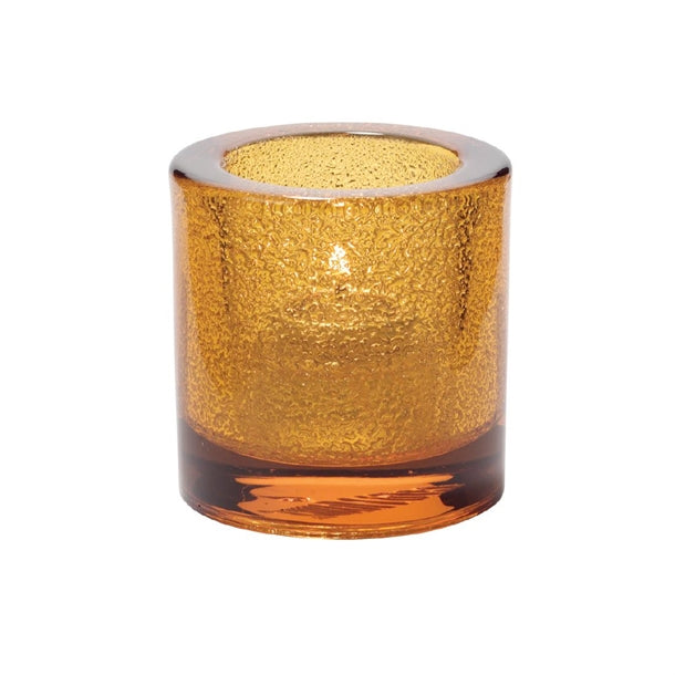 Hollowick Thick Round Amber Jewel Tealight 70mm x 73mm (Pack of 6) - VV4056 Hollowick