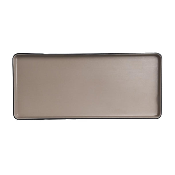 Steelite Baja Sandstone Rectangle Trays 292mm (Pack of 24) - VV4141 Melamine and Polycarbonate Steelite