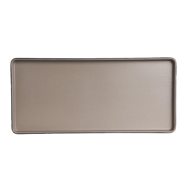 Steelite Baja Sandstone Rectangle Trays 330mm (Pack of 24) - VV4142 Melamine and Polycarbonate Steelite