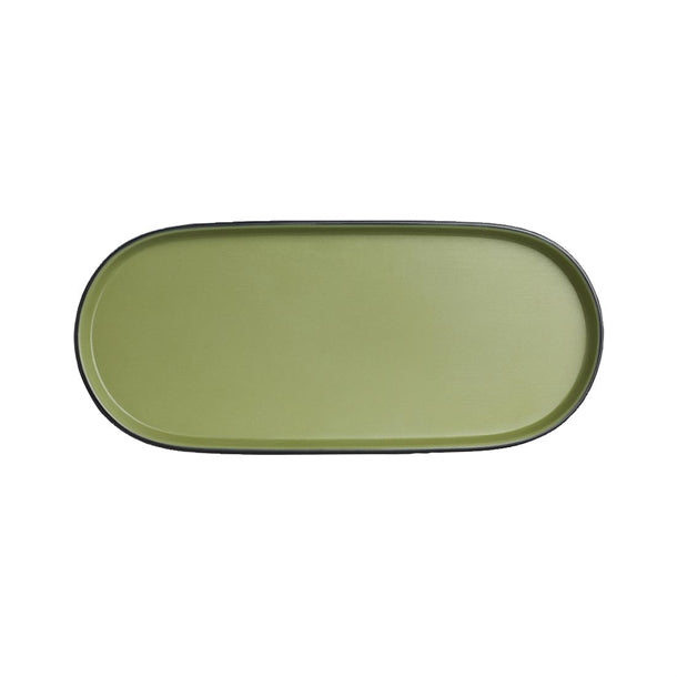 Steelite Baja Cactus Oval Trays 292mm (Pack of 24) - VV4153 Melamine and Polycarbonate Steelite